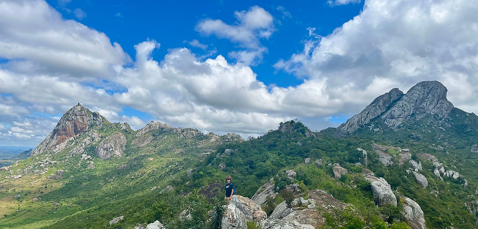 Wesley on a recent hike up the mountain cross