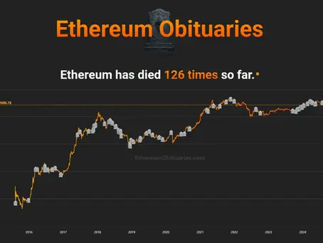A chart of Ethereum and how many times it's died