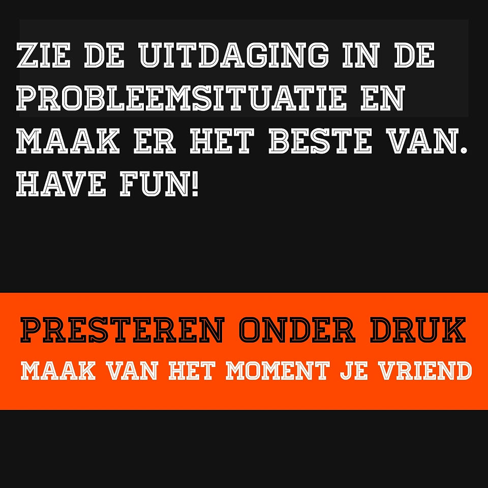 Maak van het moment je vriend