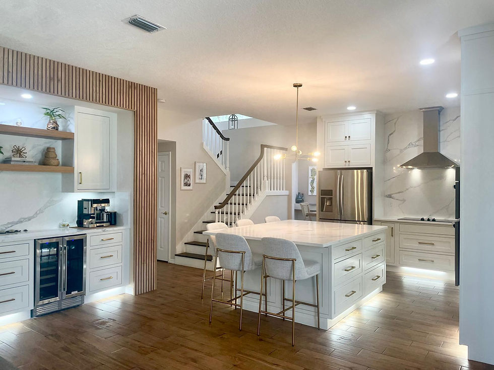 Modern kitchen design by a licensed remodeling contractor