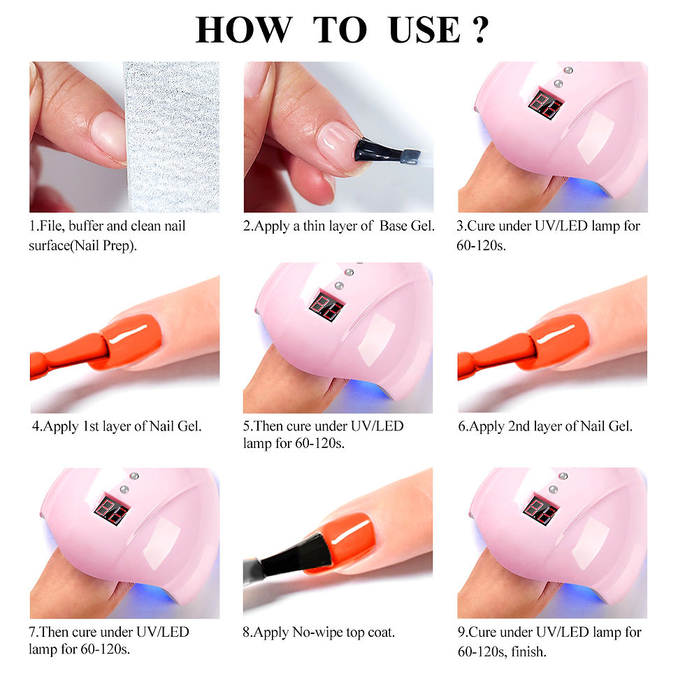 Thumbnail: 7pc Nail Gel Polish Set DIY Nail Art Design All For Decoration Soak Off UV Gel 