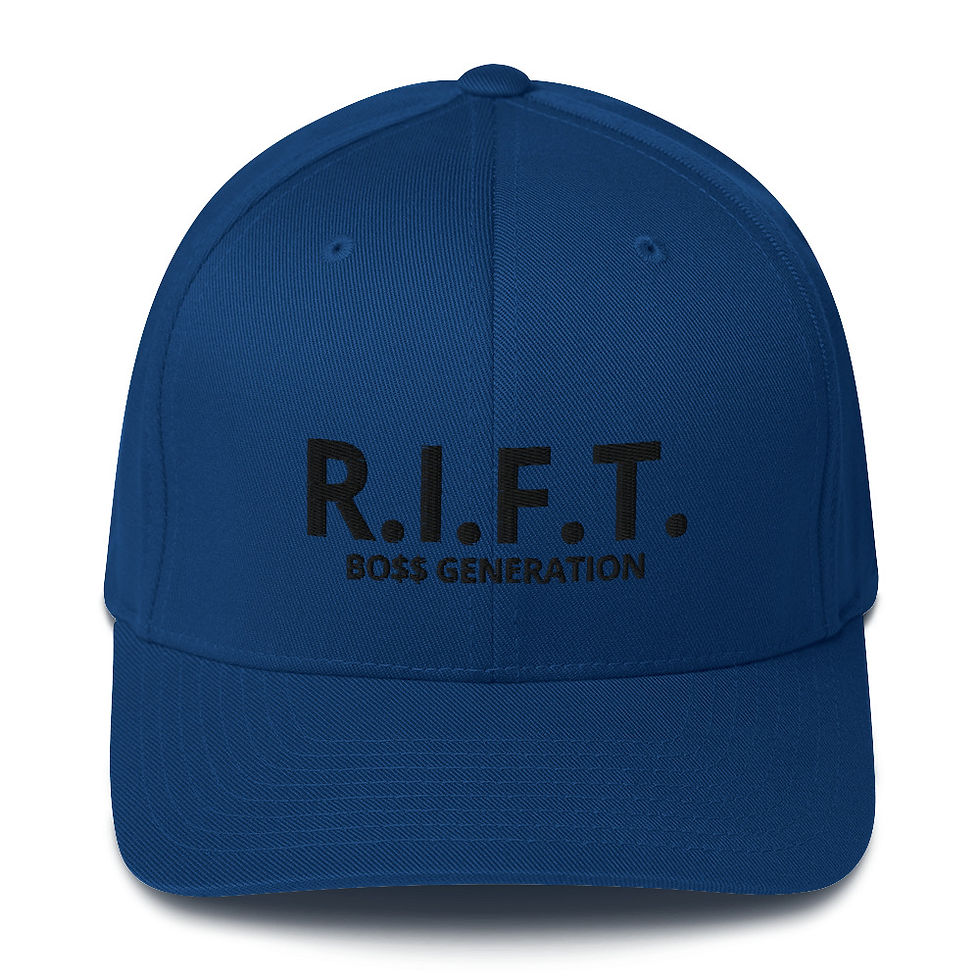 Thumbnail: "Run in Family Til" Structured Twill Cap (black Lettering)