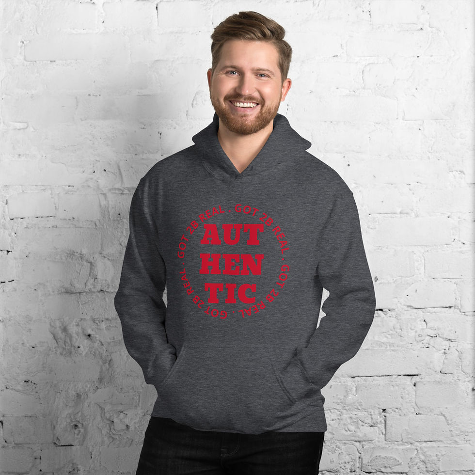 Thumbnail: GOT 2B REAL _ AUTHENTIC Hoodie ( red lettering)