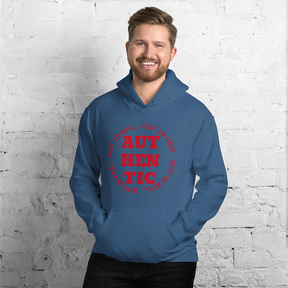 Thumbnail: GOT 2B REAL _ AUTHENTIC Hoodie ( red lettering)