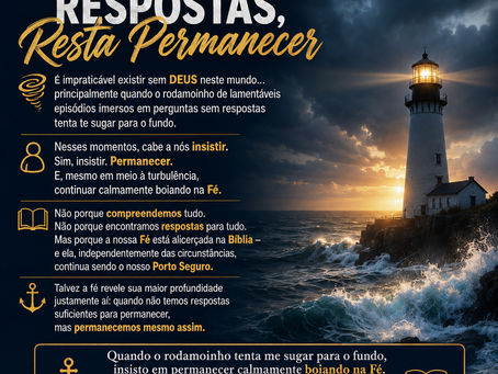 Quando Entender Cristo Se Torna Menos Importante Que Confiar Nele