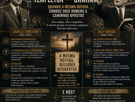Charles Templeton e Billy Graham: quando a mesma dúvida conduz dois homens a caminhos opostos