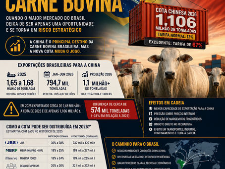 A Cota Chinesa da Carne Bovina: Quando o Maior Mercado do Brasil Deixa de Ser Apenas uma Oportunidade e se Torna um Risco Estratégico