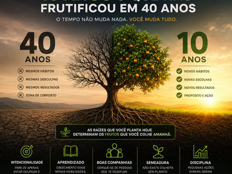 Como Frutificar em 10 Anos o que Não Frutificou em 40