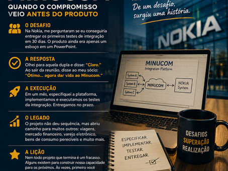 MINUCOM — Quando o compromisso veio antes do produto