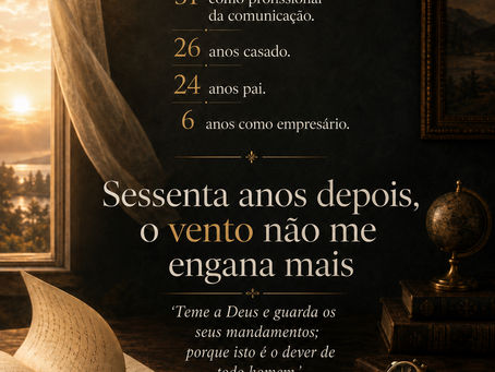 Sessenta anos depois, o vento não me engana mais