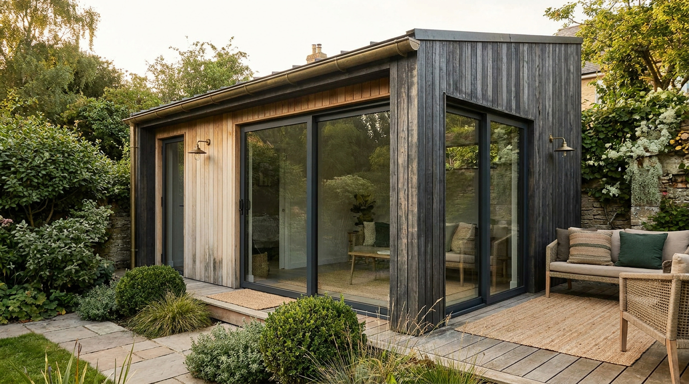 Sustainable materials for modern garden rooms