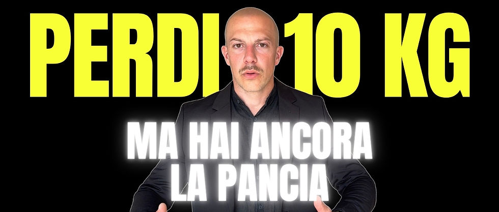 Hai perso 10 kg. E hai ancora la pancia. Benvenuto nel club dei fregati.