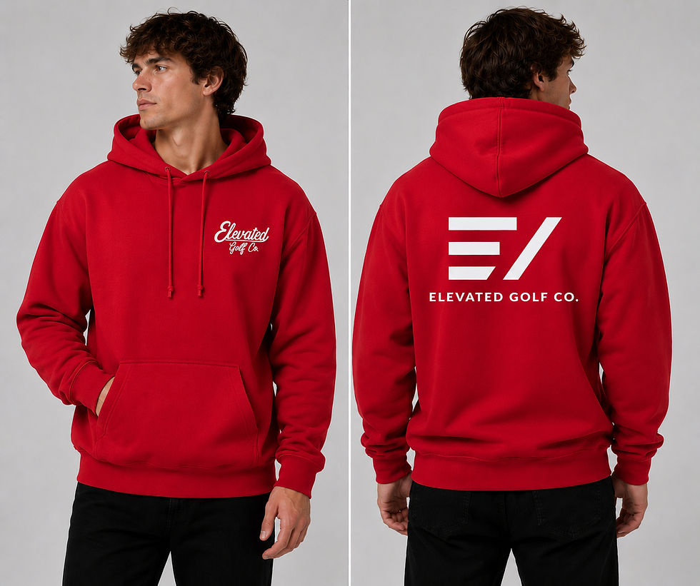 Performance Hoodie Red White