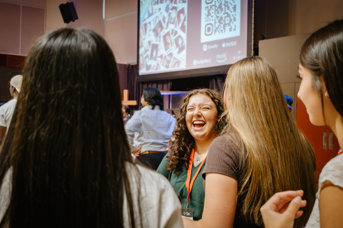Youth gathered at a youth event