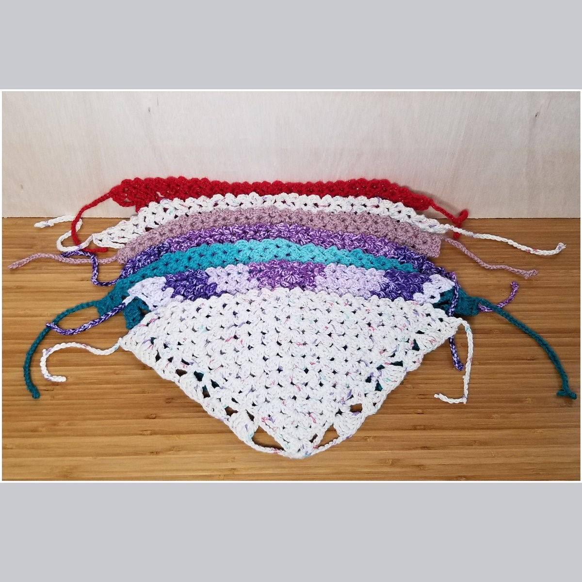 Crocheted Bandana (Multiple Colors)