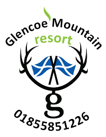 Glencoe Mountain resort logo and phone 018555851226