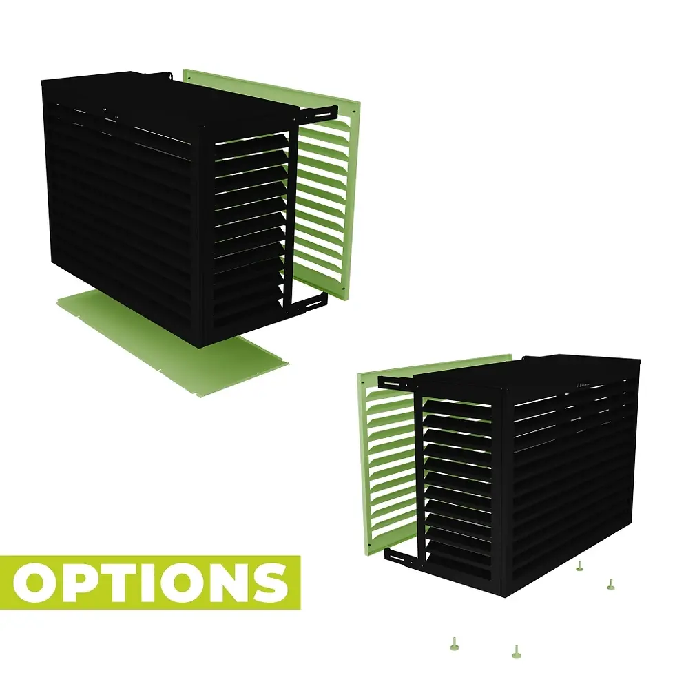 Miniaturbild: Sichtschutz-Verkleidung Alu Tiefschwarz