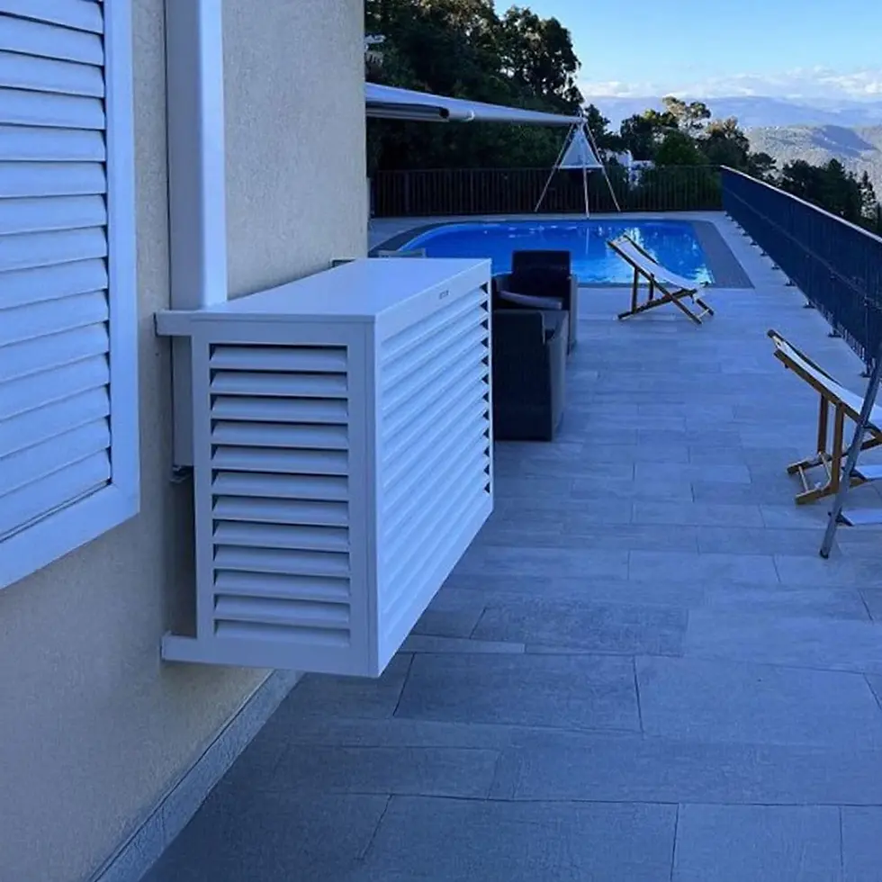 Miniaturbild: Sichtschutz-Verkleidung Alu Reinweiss