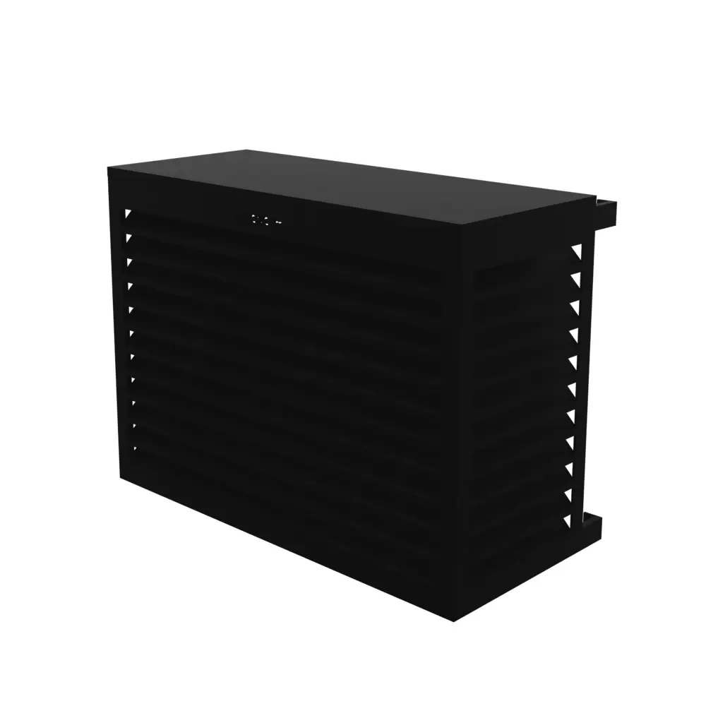 Sichtschutz-Verkleidung Alu Tiefschwarz