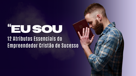 Homem com a bíblia na mão orando
