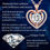 Thumbnail: Heart Pendant Gold Necklace for Women Moissanite Lab-Created Gem I Love You Wed