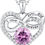 Thumbnail: Jewlpire Valentine's Day Gifts I LOVE YOU Necklace 925 Sterling Silver Infinity