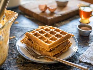 Pumpkin Spice Waffles