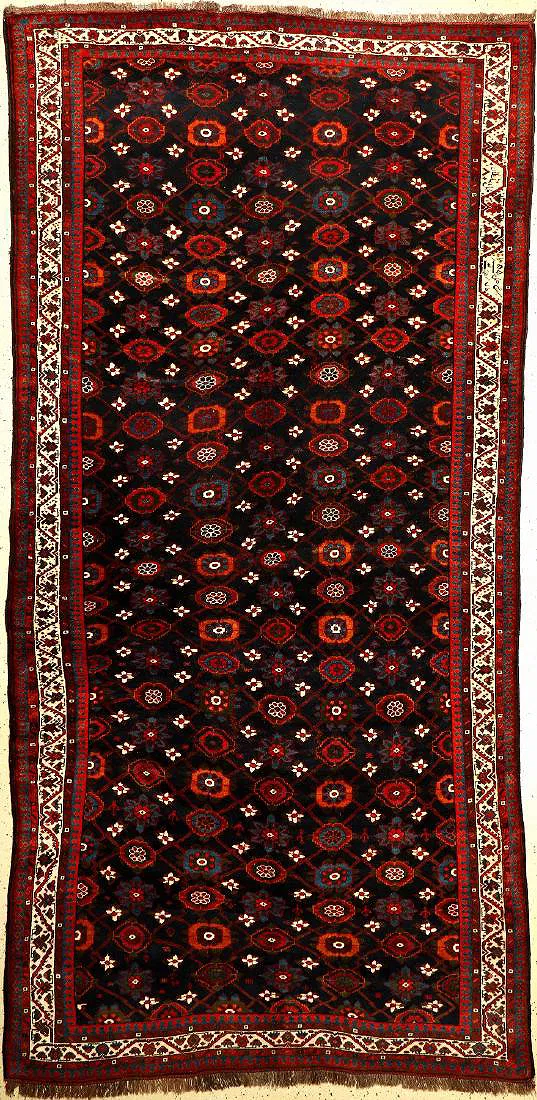 Old Persian Luri Varamin Rug Dated 1355 (1936) 5'5" x 10'10"