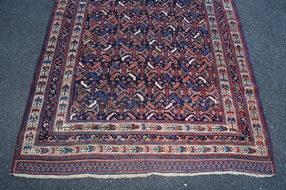 Thumbnail: Antique Persian Afshar Rug 5'1" x 8'8"