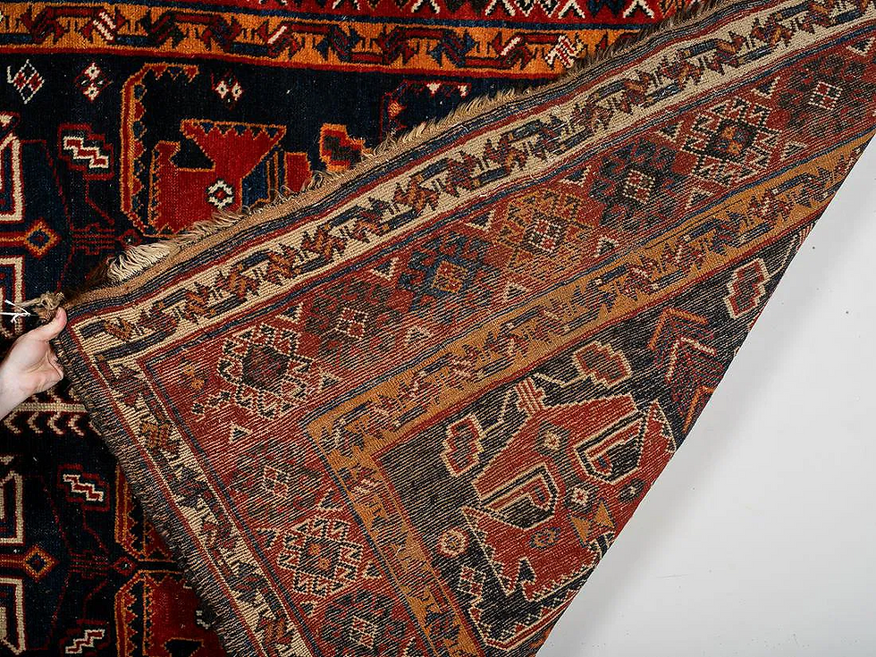 Thumbnail: Antique Persian Bakhtiari Tribal Rug 5'2" x 7'4"