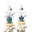 Thumbnail: Turquoise sea shell earrings 