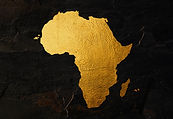 Africa continent shaped from golden glitter on a black background..jpg