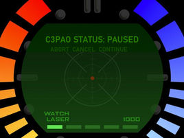 Pause menu screen with the text: "C3PAO status: paused"