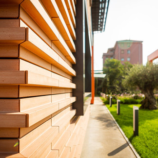terracotta facade close up