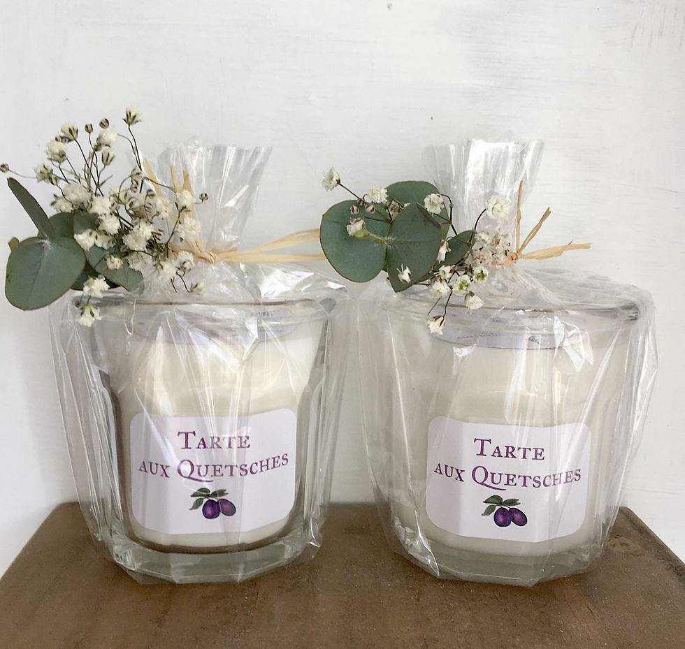 Miniature : Collection Parfum d'enfance - Bougie Esprit Vintage "Tarte aux Quetsches"