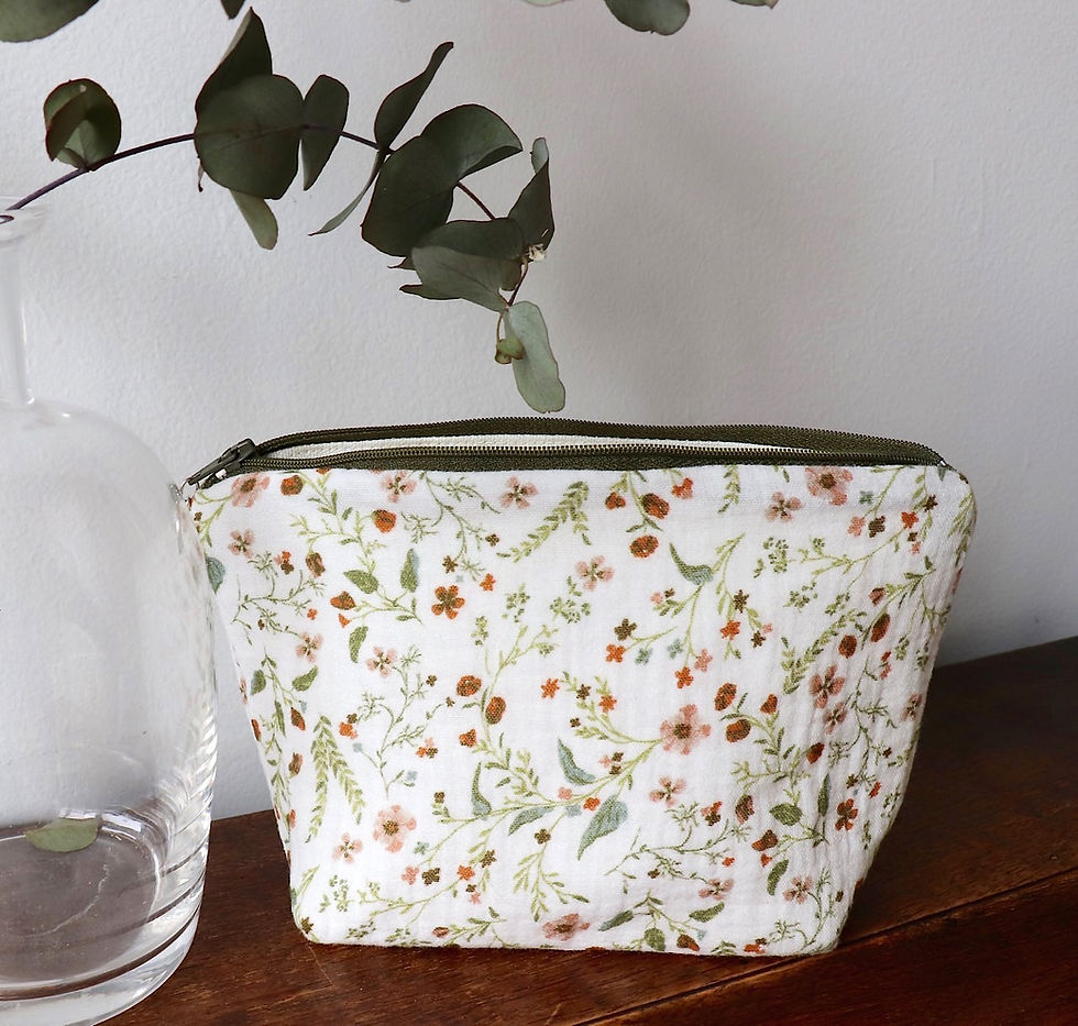 Miniature : Pochette en Double Gaze Fleurie