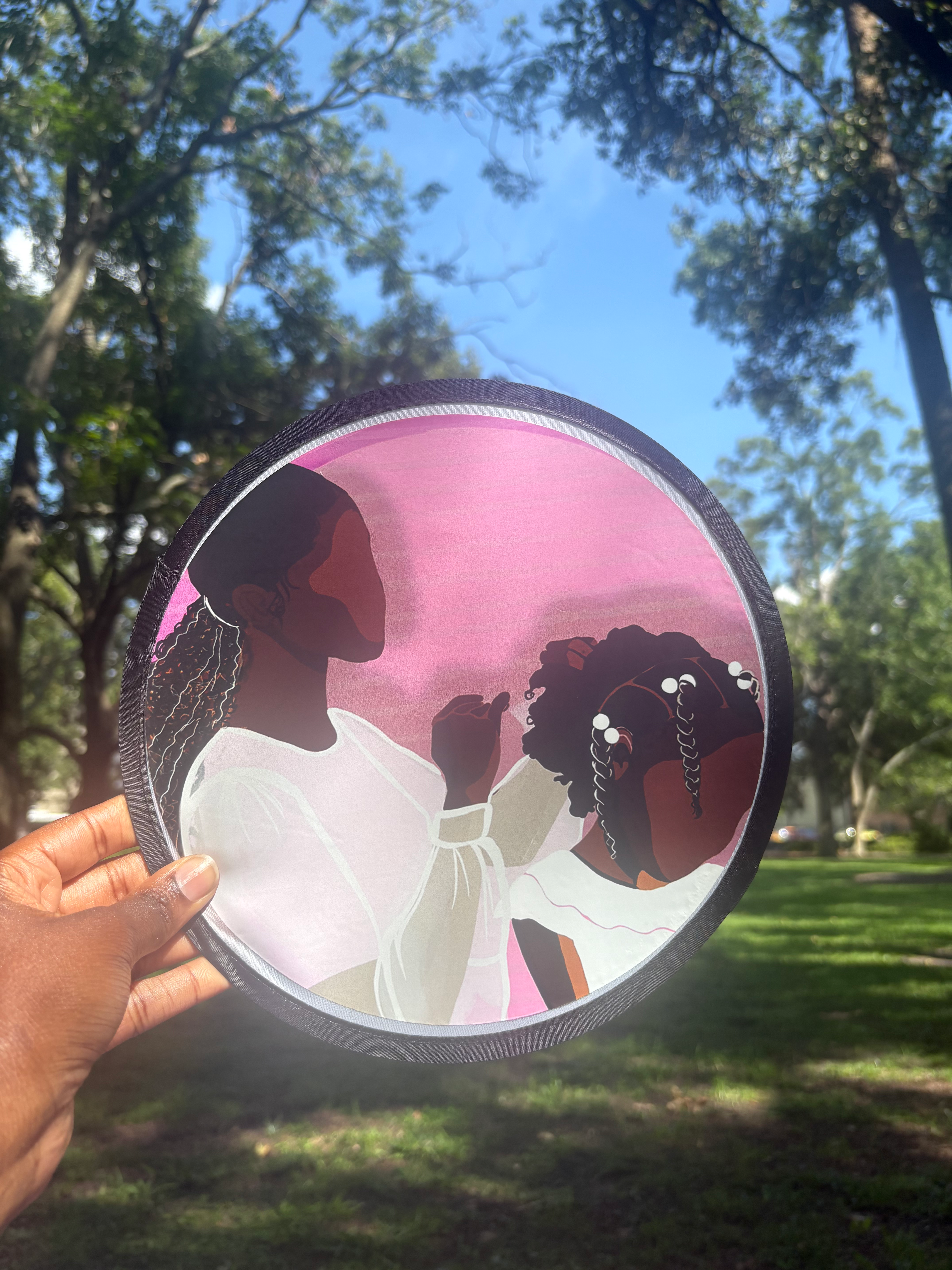 Flow and Fold Portable Fan- Mama's Hands