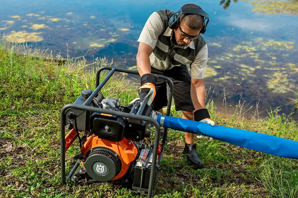 ภาพขนาดย่อ: HUSQVARNA เครื่องสูบน้ำดีเซลเอนกประสงค์ 4 จังหวะ 3 นิ้ว รุ่น W80DE สตาร์ทไฟฟ้า