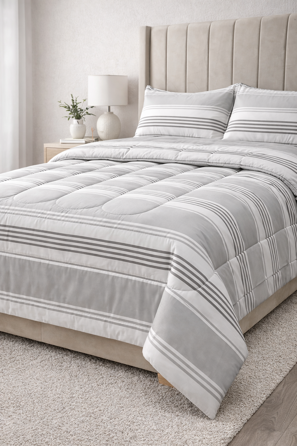 Miniatura: Edredón Ceniza-Azul oscuro