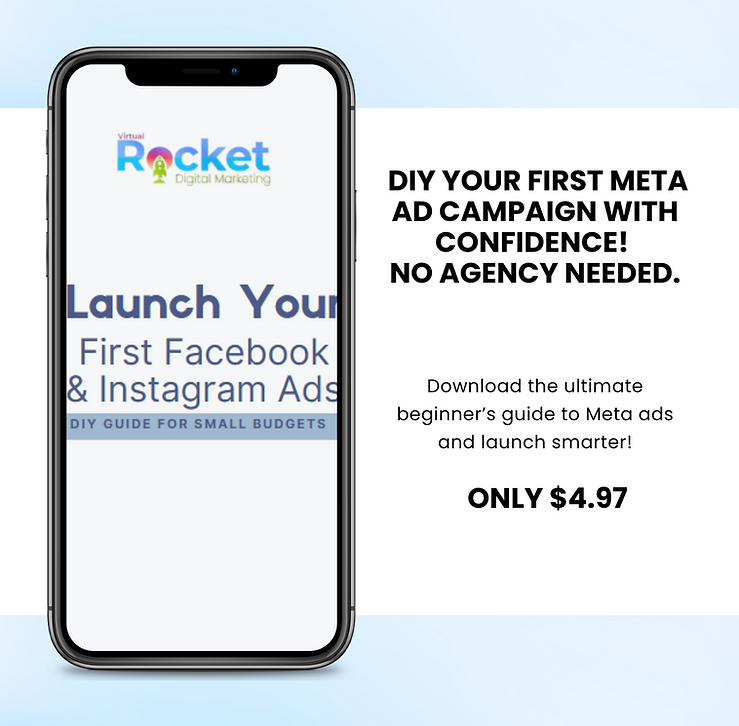 Cover image of the downloadable “Facebook and Instagram Ads Starter Guide,” featuring ad previews on a smartphone and desktop