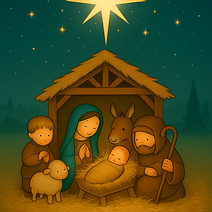 Firefly_GPT_Stroh auf Boden, Jesuskind schlafend 448858.png