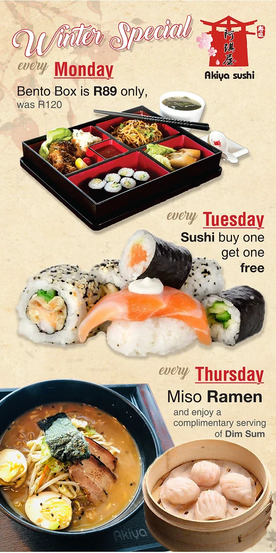 Specials Akiya Sushi