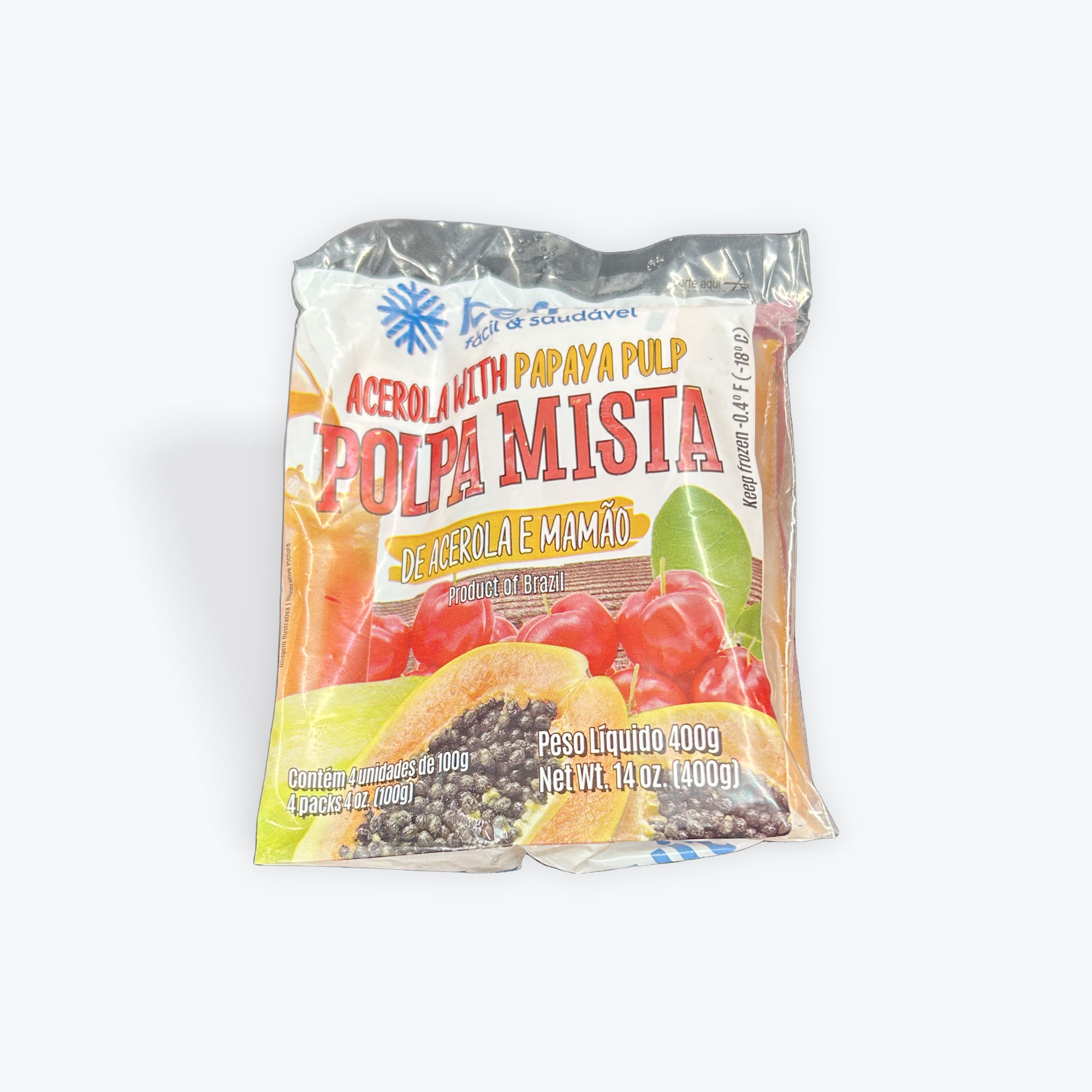 Ice Fruit Acerola E Mamao Pulp 400g