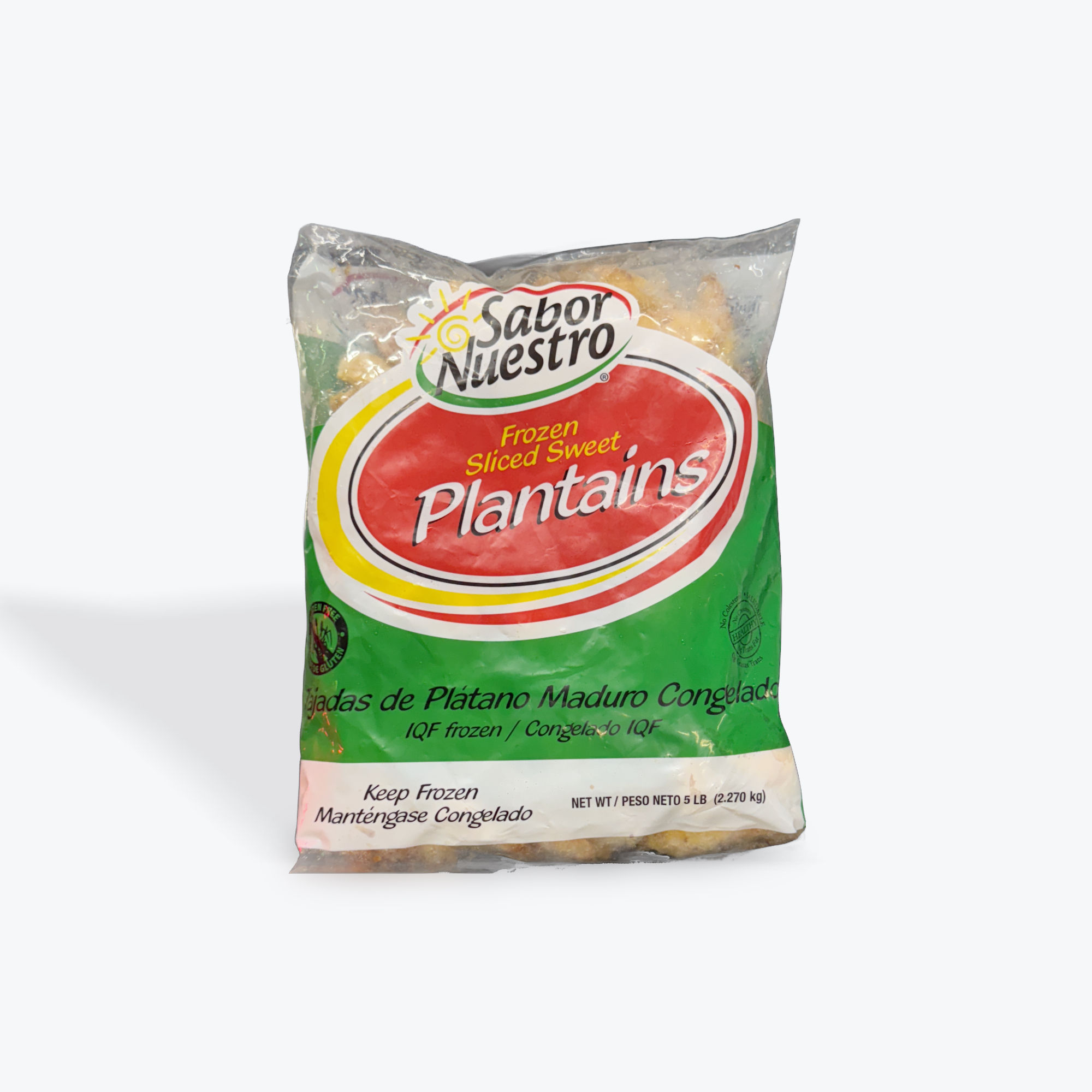 Frozen Sliced Sweet Plantains One 5 lb Bag. Amazon Has the Wrong Image of a Case