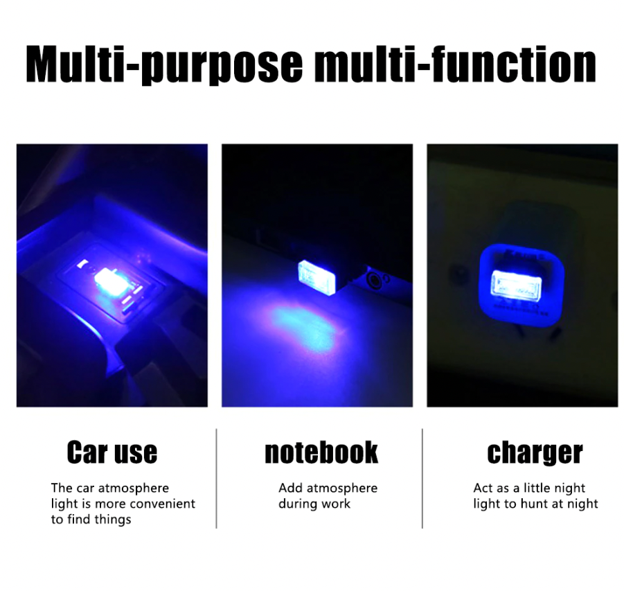 Thumbnail: Blue LED USB Car Light Pack