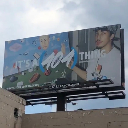 COMMERICAL PROMOTION OF ME FOR AT&T "ITS A 404 THING" CAMPAIGN.