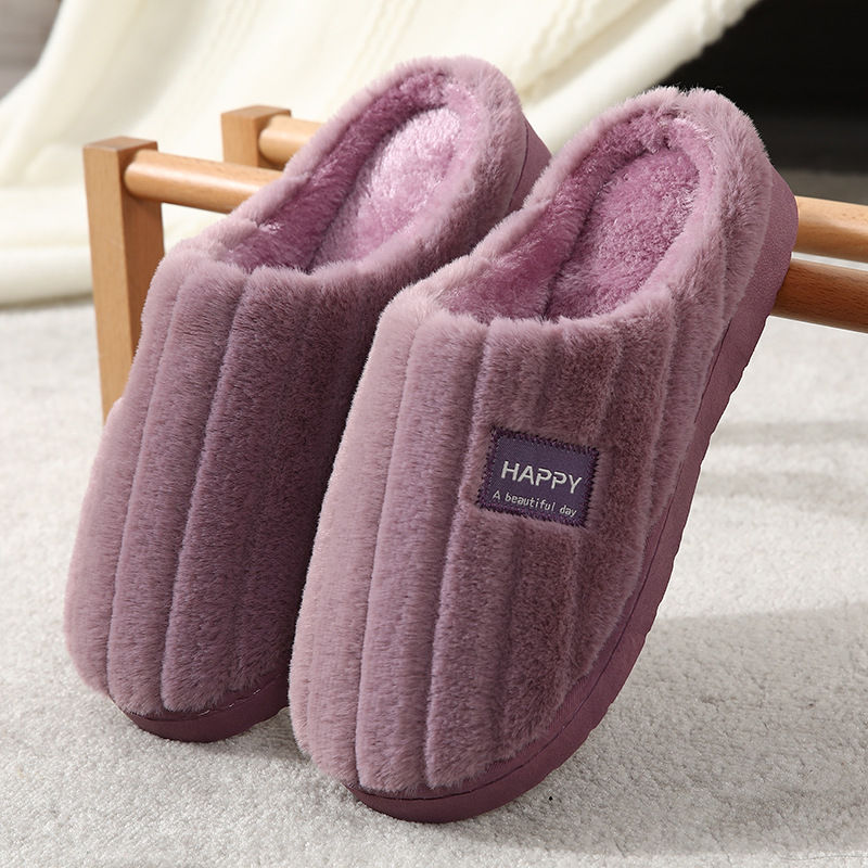 Chic Rabbit Fur Home Slippers