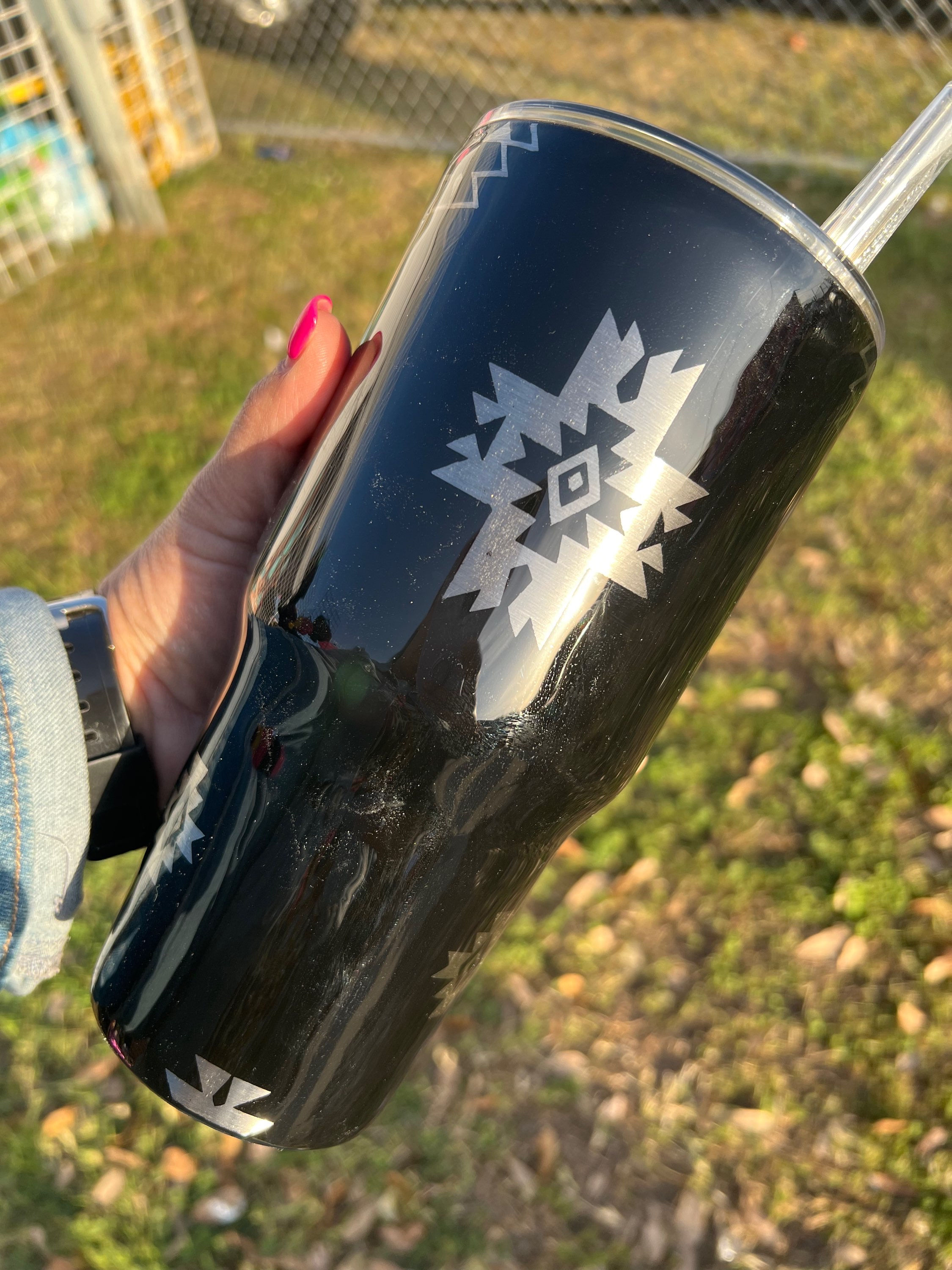 Black and Silver Tribal Elements Western theme