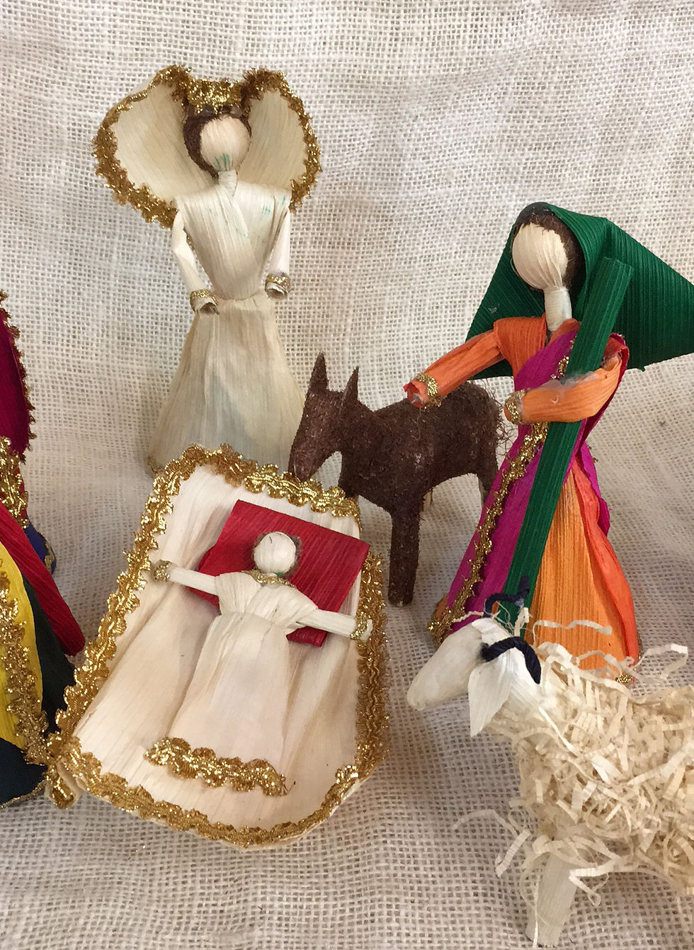 Thumbnail: Corn Husk Small Nativity Set