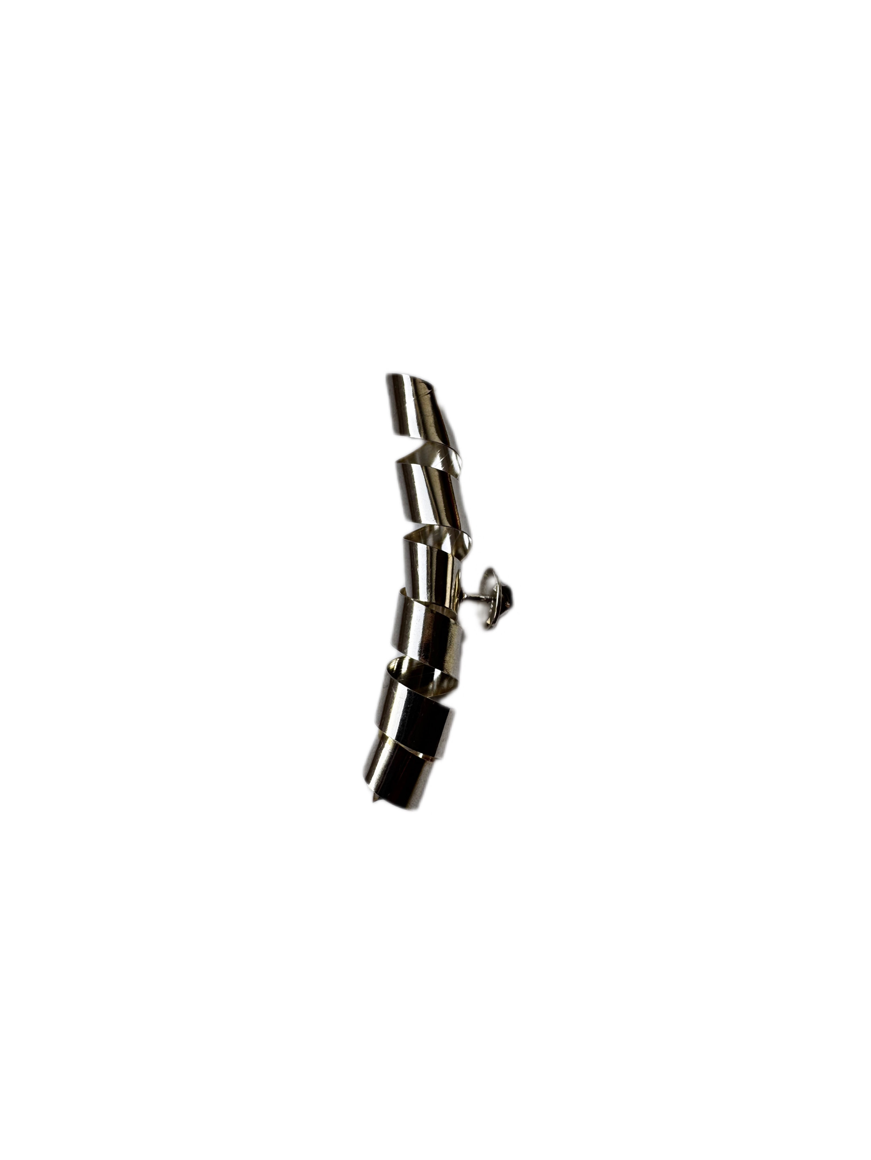 Silver Ribbon Pin
